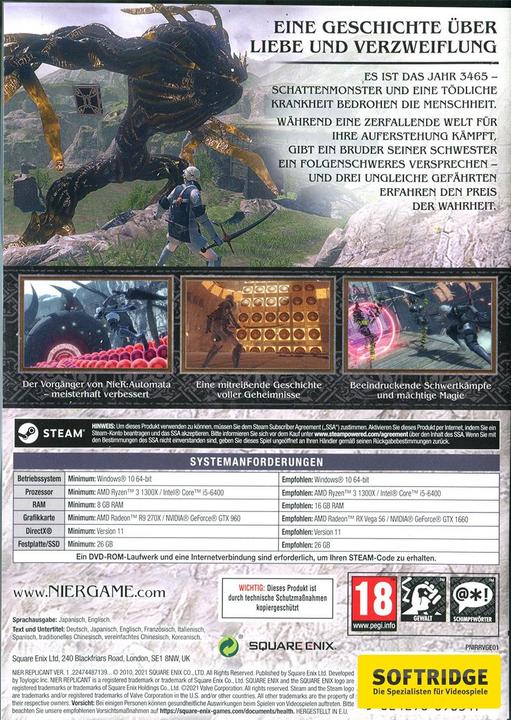 Immagine prodotto Square Enix NieR Replicant ver.1.22474487139 (PC, EN)