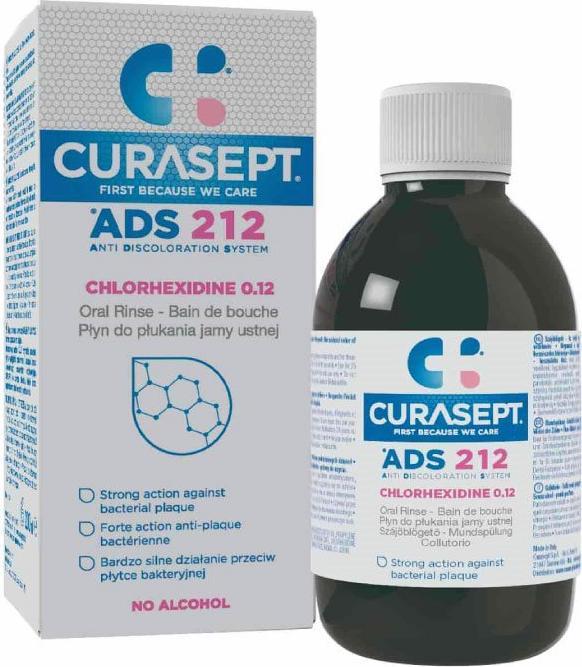 Productafbeelding Curasept ADS 212 Mondwater 0,12 % Fl 200 ml (200 ml, Mondwater)