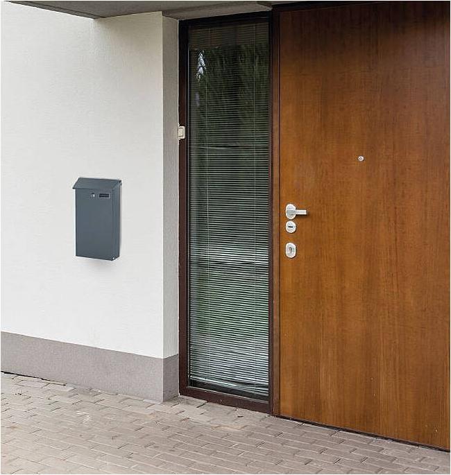 Produktbild SafePost 951 Briefkasten anthrazit RAL7016 matt