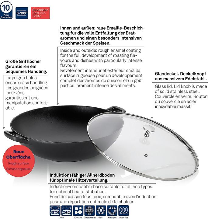 Productafbeelding Kela Wok 'Calido (36 cm, Wokpan, Gietijzer)