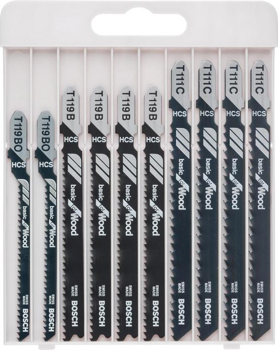 Bosch Professional Zubehör Basic for Wood Set 10 pieces
