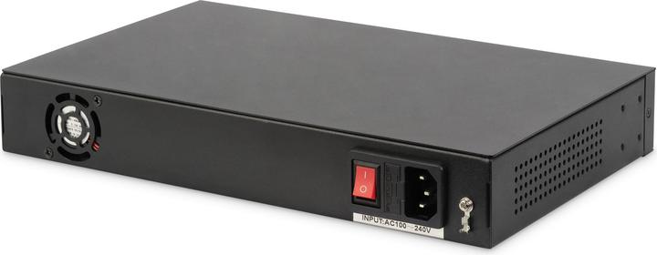 Produktbild Digitus Gigabit Glasfaser Switch, 8-Port SFP, 2-Port RJ45 Uplink (8 Ports)