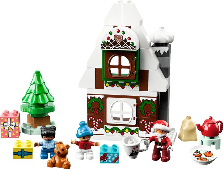 Image du produit LEGO Maison en pain d'épice avec le Père Noël (10976)