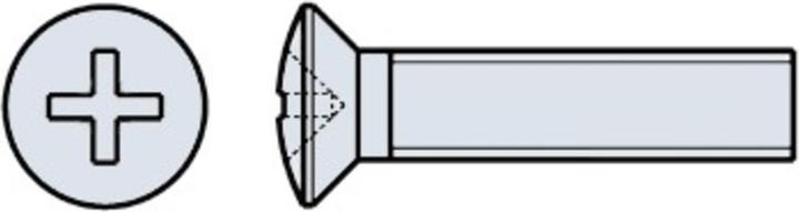 Image du produit Werkstarck Vis à métaux tête goutte de suif DIN 966 (100 Vis par pièce)