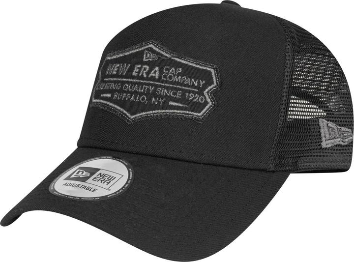 New Era Adjustable Trucker Cap - RETRO PATCH schwarz metal (One Size)