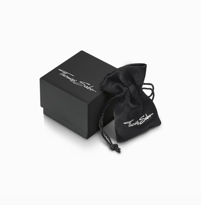 Actual product image Thomas Sabo Stud Earrings Black Stone (925 silver)