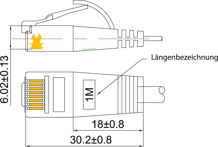 Image du produit Wirewin Câble de réseau (U/FTP, CAT6, 0.50 m)