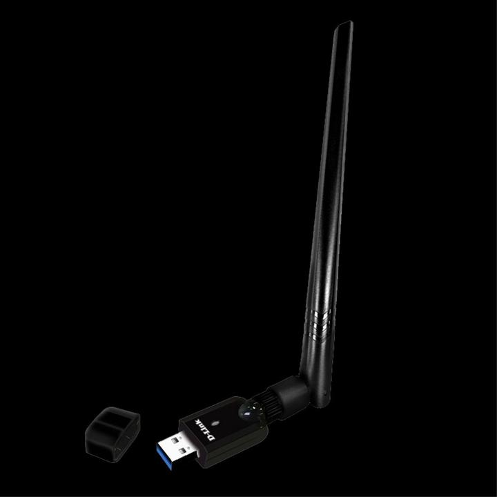 Actual product image D-Link DWA-185, Kabellos, USB, WLAN, Wi-Fi 5 (802.11ac), 867 Mbit/s, Schwarz (USB)