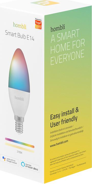 Produktbild Hombli Smart Bulb (E14, 4.50 W, 380 lm, 1 x, F)
