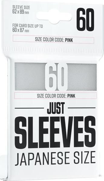 Actual product image Gamegenic GGX10015ML - Just Sleeves - Japanese Size, white (60 Sleeves)
