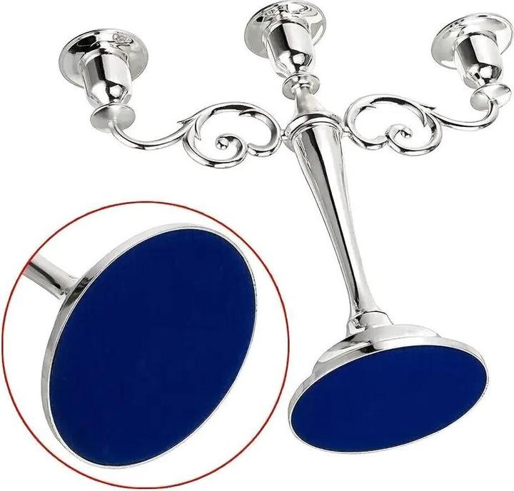 Immagine prodotto Cbx Kerzenständer 3 Köpfe, Kerzenleuchter 3-armig, Kerzenhalter Silber