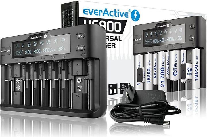 Immagine prodotto Everactive UC800 (1 pz., C, 9V Block, AAA, AA, Caricabatterie senza batteria)