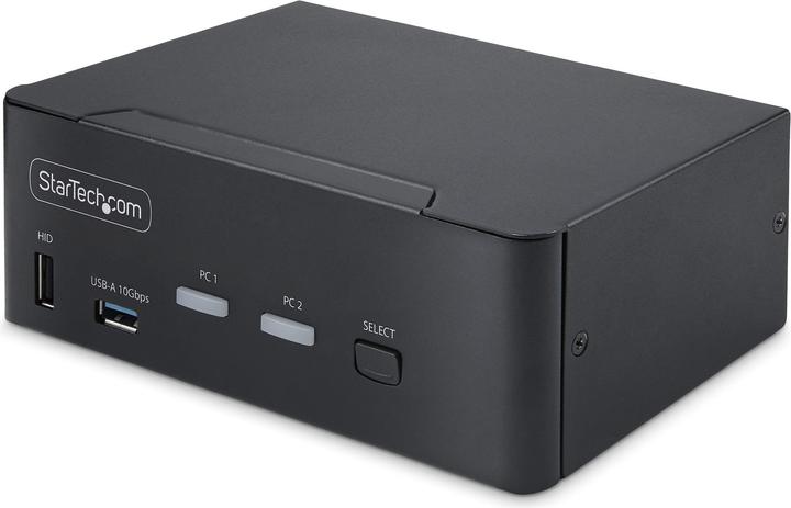 Produktbild StarTech COM 2-Port Dual-Monitor DisplayPort KVM Switch DP 1.4 8K 60Hz 4K 144Hz 2x USB 3.2 10Gbps Po