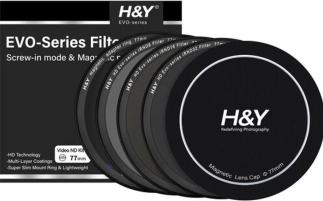 Immagine prodotto H&Y Set di filtri video HD EVO ND da 82 mm (Filtri grigi, 82 mm)