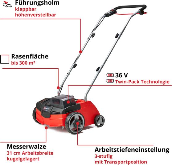 Produktbild Einhell GC-SC 36/31 Li-Solo