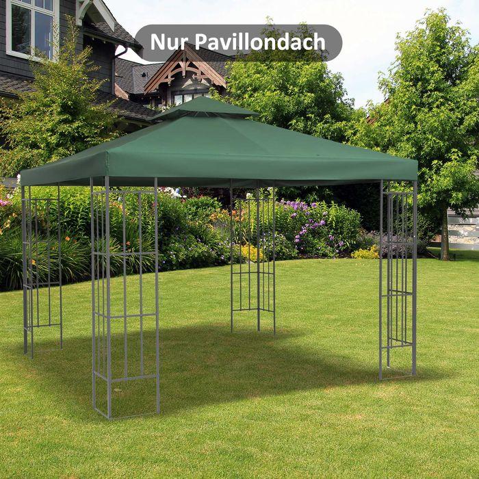 Actual product image Swisshandel24 Replacement roof pavilion roof for metal pavilion garden pavilion party tent garden tent polyester (300 cm, 300 cm)