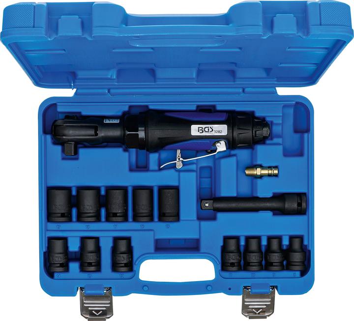 Produktbild BGS Druckluft-Ratschenschrauber-Satz 12,5 mm (1/2") 102 Nm 14-tlg. (1/2")