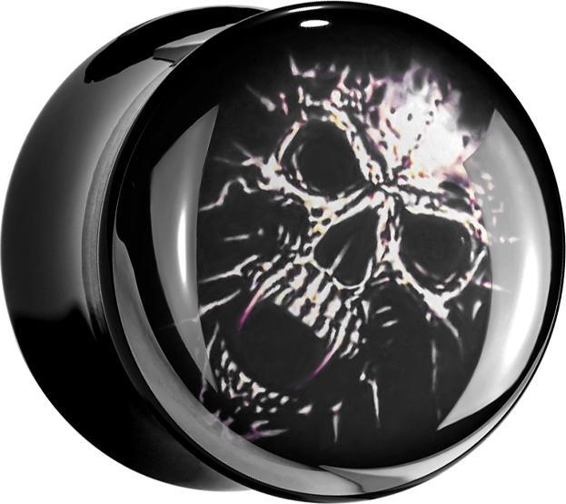 Image du produit Star Piercing Flared Plug Crâne de momie (sans laiton, Acrylique)