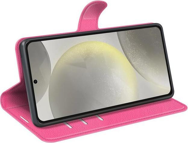 Actual product image MU Classic Litchi Leather Bookcover Series (Samsung Galaxy S24 FE)
