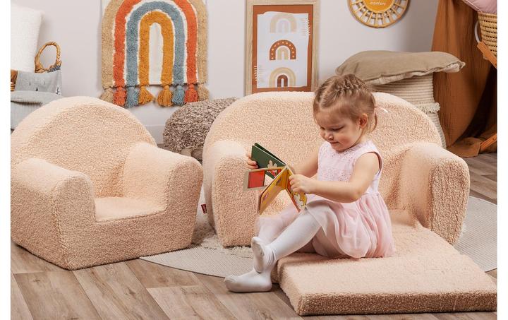 Actual product image Knorrtoys Kindersessel - "Soft plush beige" (Child armchair)