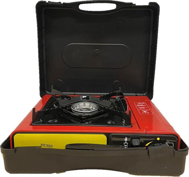 Actual product image Rothenberger Industrial Gas Camping Stove Gourmet Piezo RS 220 1500003730 Stainless Steel