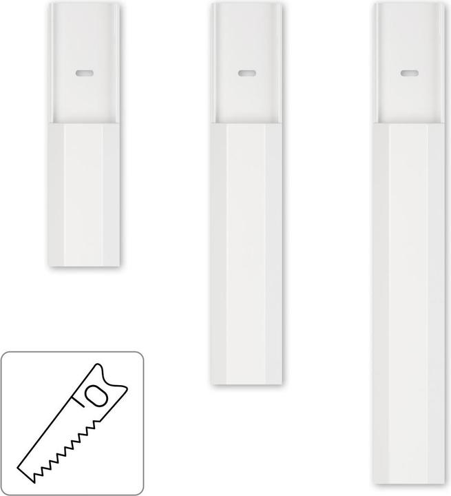 Actual product image Hama Aluminium cable duct, angular, 110 x 5 x 2.6 cm, white (Duct, 110 cm)