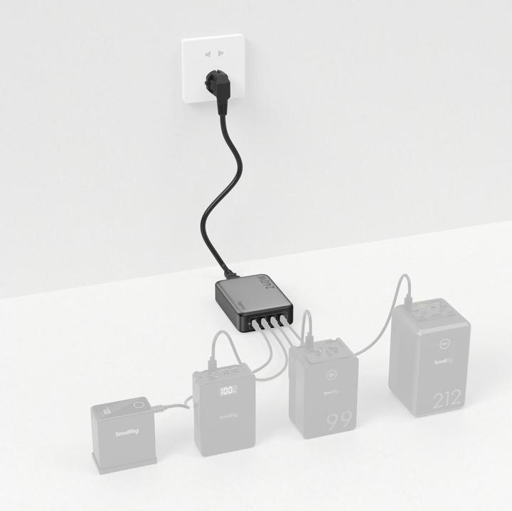 Actual product image SmallRig 240W 4-Port PD Power Adapter (EU Standard) 4752 (240 W)