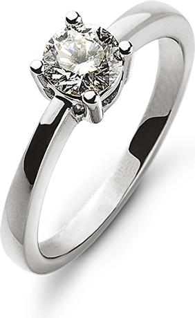 Produktbild Natsumi Schmuck Diamantring Weissgold 18K/750 0.50 ct H si (58, 750/18 K Gold)
