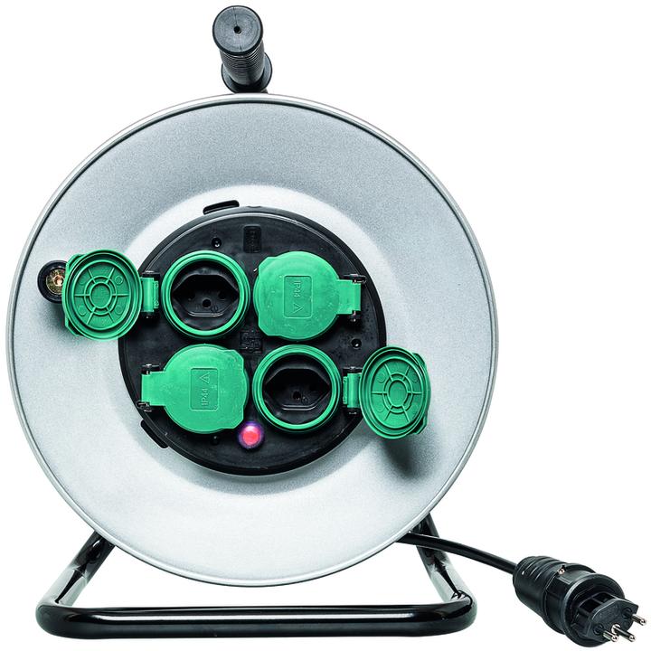 Steffen PowerRoll metal cable reel (50 m, 1.50 mm²)
