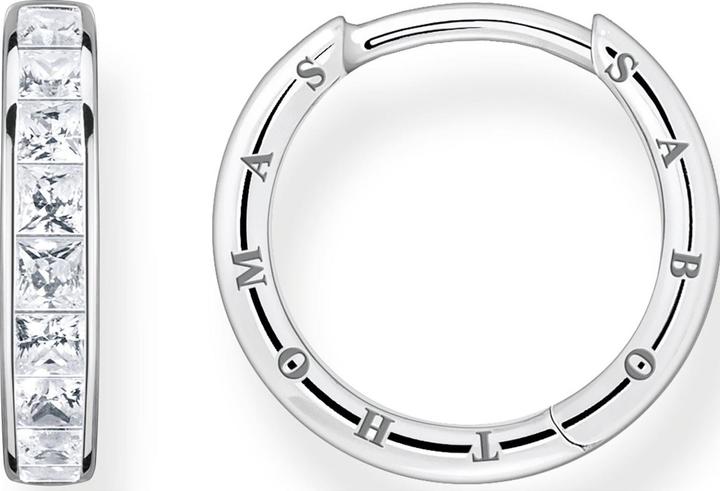 Thomas Sabo Creolen Weisse Steine Pavé Silber (925er Silber)