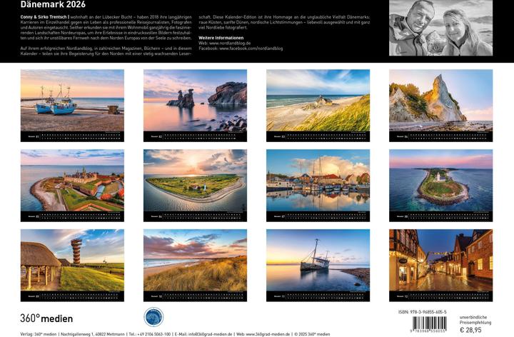 Produktbild Dänemark Premiumkalender 2026 (50 x 35 cm, Deutsch)