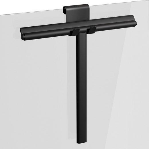 Actual product image Emke Shower Squeegee with Holder, 215mm, Black