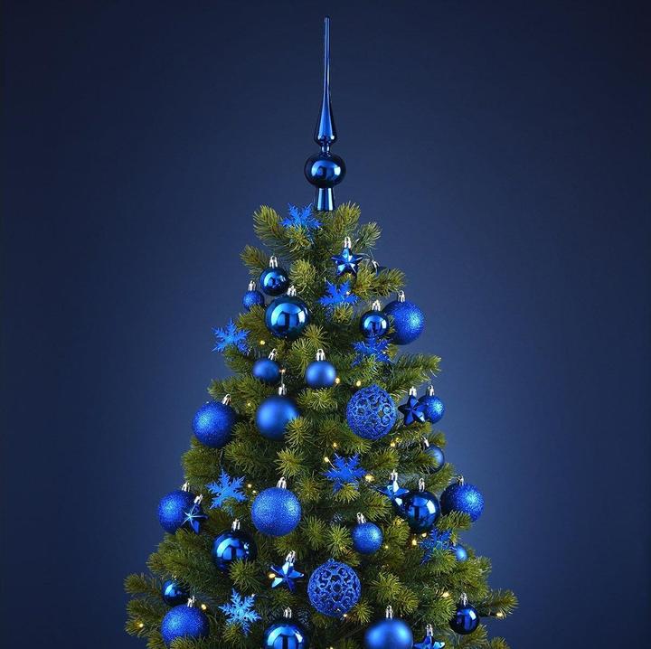 Immagine prodotto G. Wurm Gruppo di bocce di Noël in plastica blu 111er (111 -parte)