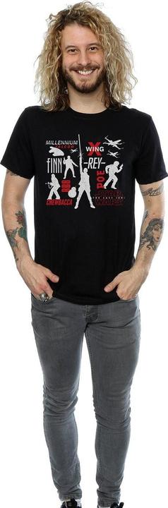 Immagine prodotto Star Wars The Last Jedi Rebellion Silhouettes Maglietta Uomo (3XL)