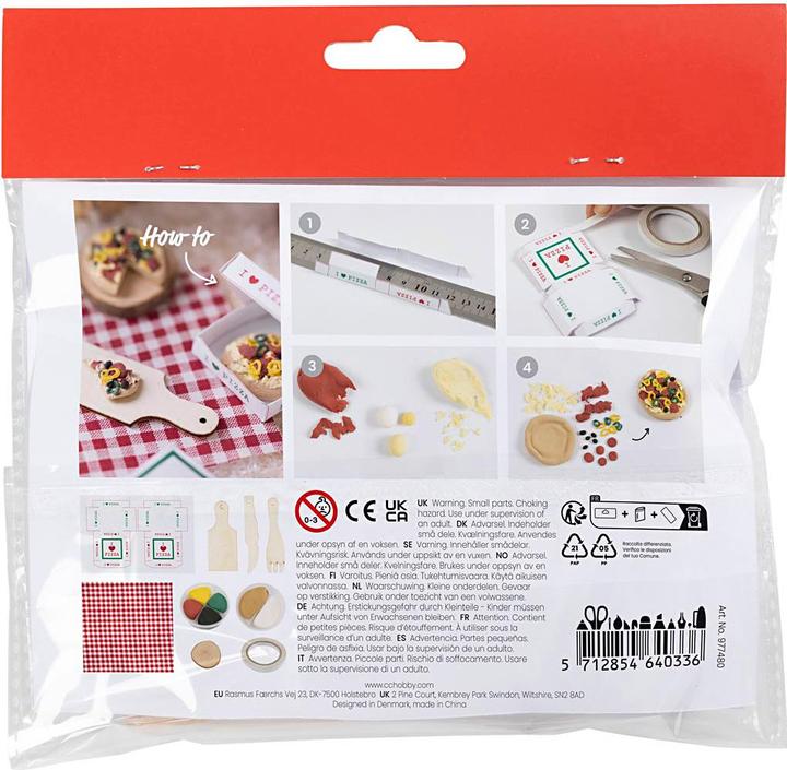 Actual product image Creativ Company Mini Paraphernalia Elf Door / Secret Santa Door Scene Pizza