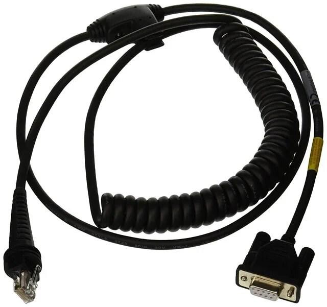 Immagine prodotto Honeywell Cavo industriale: RS232 (segnali 5V) presa DB9 nera 3m (9,8') a spirale Alimentazione esterna 5V