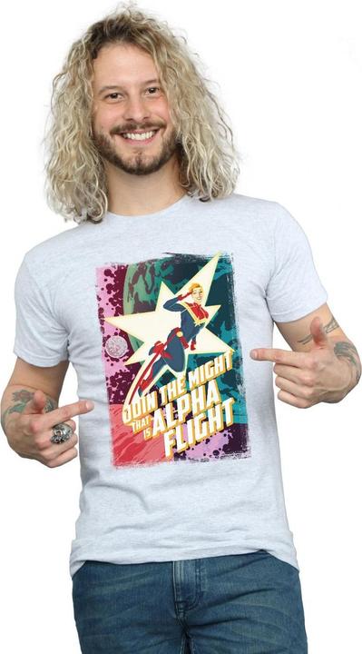 Immagine prodotto Captain Alpha Flight Maglietta Uomo (L)