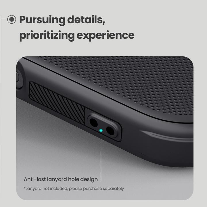 Actual product image Nillkin Super Frosted Shield Pro case for iPhone 16 Pro Max 6,9" black (Apple iPhone 16 Pro Max)