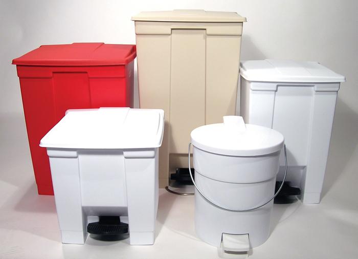Actual product image Vepa Bins Industrial pedal bin, capacity 45 l, red. (45 l)
