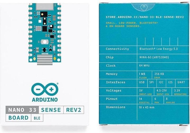 Actual product image Arduino Nano 33 BLE Sense Rev2