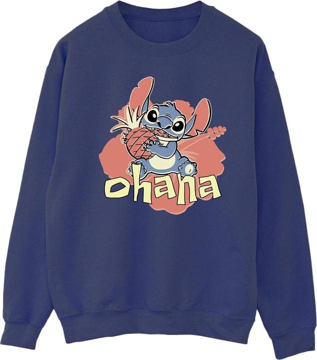 Actual product image Disney Mens Lilo And Stitch Ohana Pineapple Sweatshirt (L)