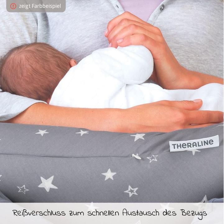 Actual product image Theraline Nursing Pillow "The Original" with Spelt Filling incl. Cover 190 cm (190 cm)