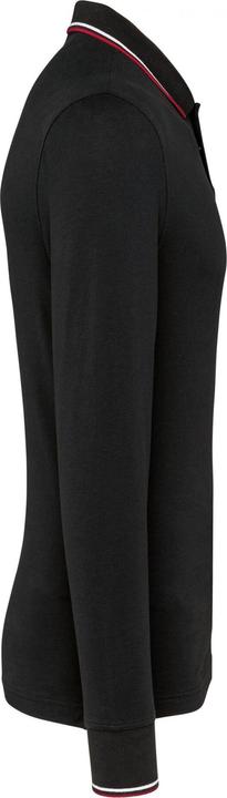 Produktbild Kariban Polo-Shirt aus Piqué-Strick langarm (L)