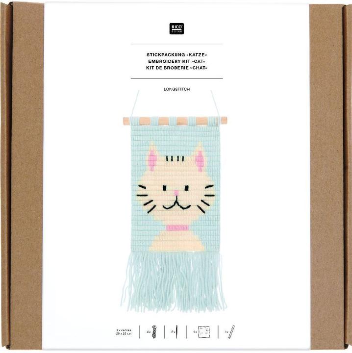 Actual product image Rico Design Longstitch embroidery pack cat.100233