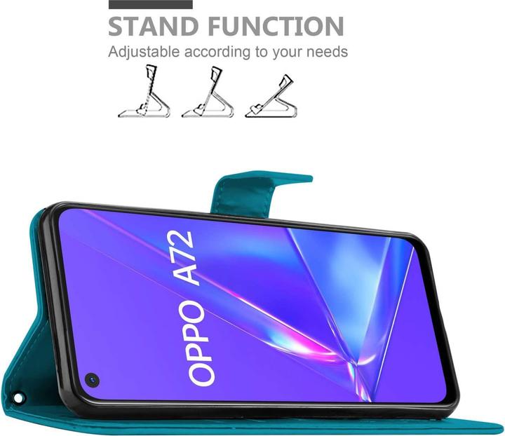 Actual product image Cadorabo Case for Oppo A72 Flower Book (Oppo A72)