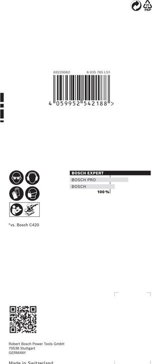 Image du produit Bosch Professional Zubehör EXPERT C470 Papier abrasif à 8 trous pour ponceuses vibrantes, 80 x 133 mm, G 100, 10 pcs. (100)