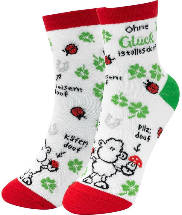 Produktbild Sheepworld Socken Ohne Glück Grösse 36 - 40, waschbar (40 Grad) (Einzelpack, 36 - 40)