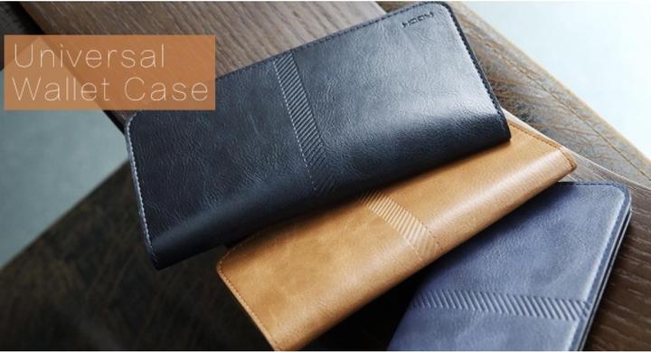 Image du produit Rock Housse universelle en cuir pour smartphone 4.3 - 4.8 (Apple iPhone 8)