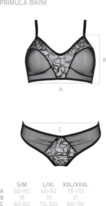 Image du produit ECO Collection Ensemble 2 pièces avec soutien-gorge sans armatures noir Primula (L, XL)