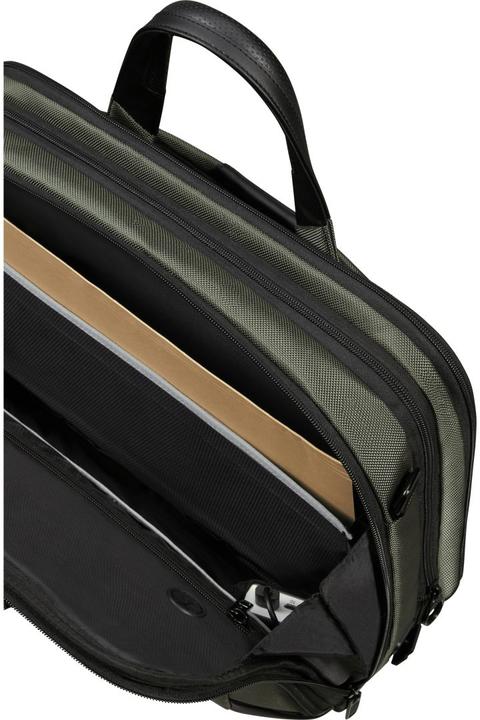 Image du produit Samsonite Laptopschoudertas - Pro-Dlx 6 Bailhandle 15.6 inch Uitbreidbaar 16/23 l - Green (15.60")
